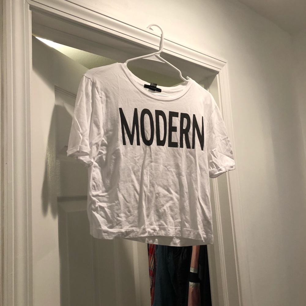 White crop top